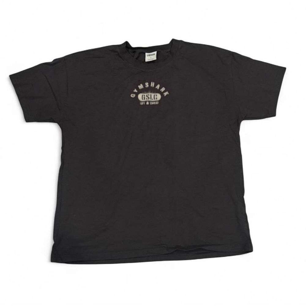 Gymshark Dark Grey Women’s Short Sleeve Tee with Subtle Logo
